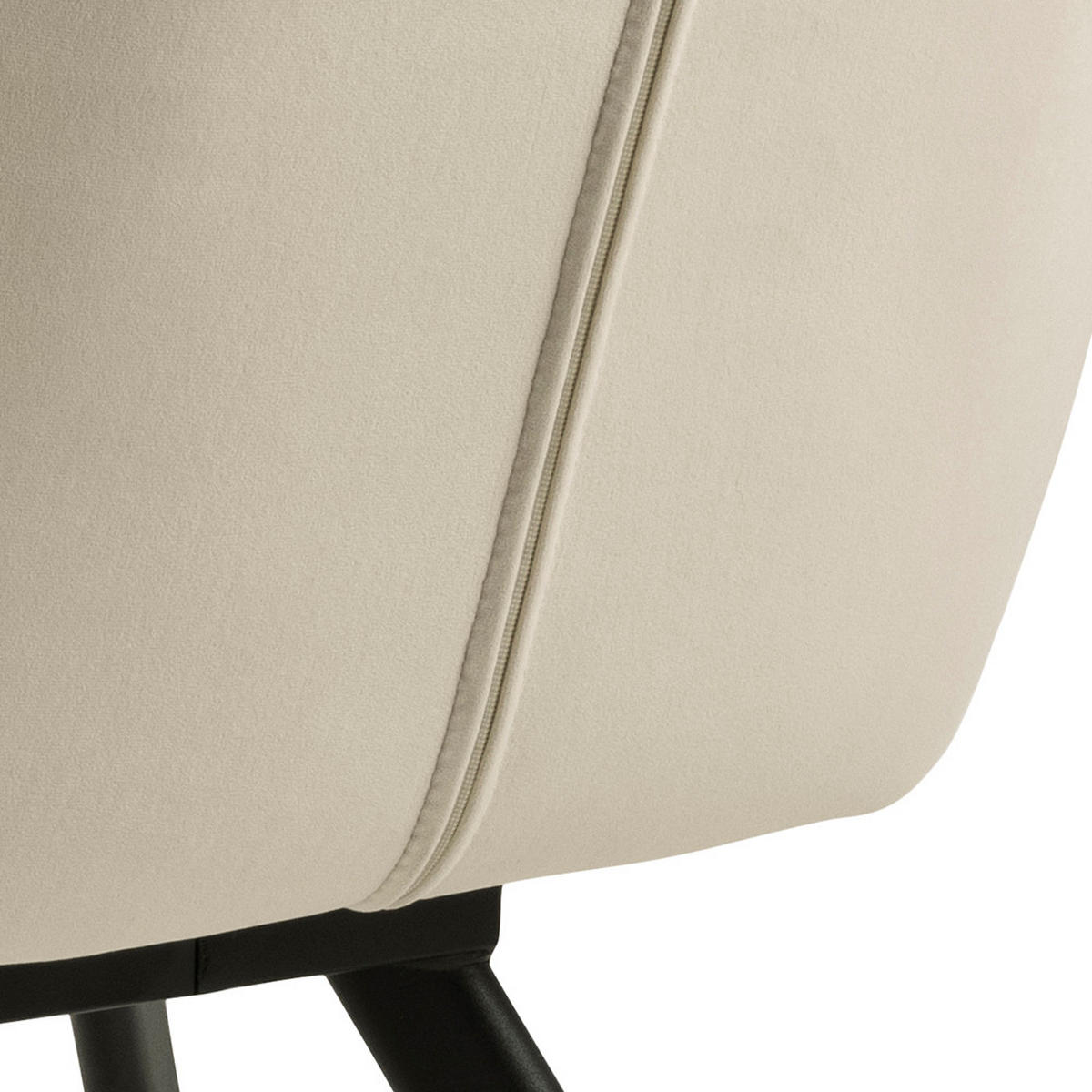 ARMLEHNSTUHL velours braun - Braun, Holzwerkstoff (58/82/62cm) - ebuy24