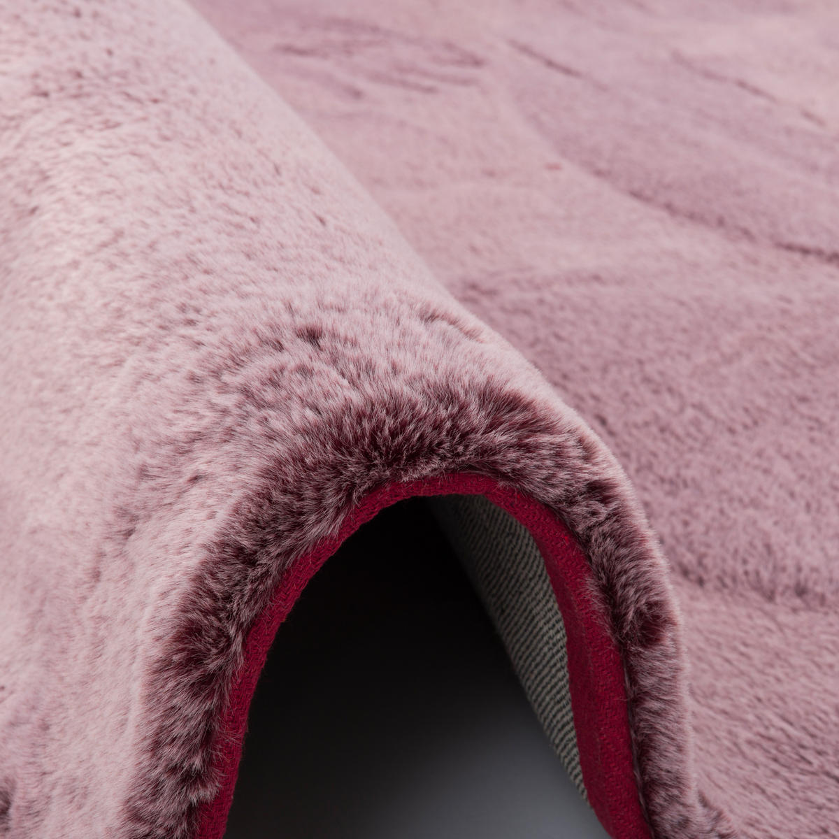FELLTEPPICH LUXUS SUPER SOFT PLUSH - Beere, Textil (180/250cm) - Pergamon