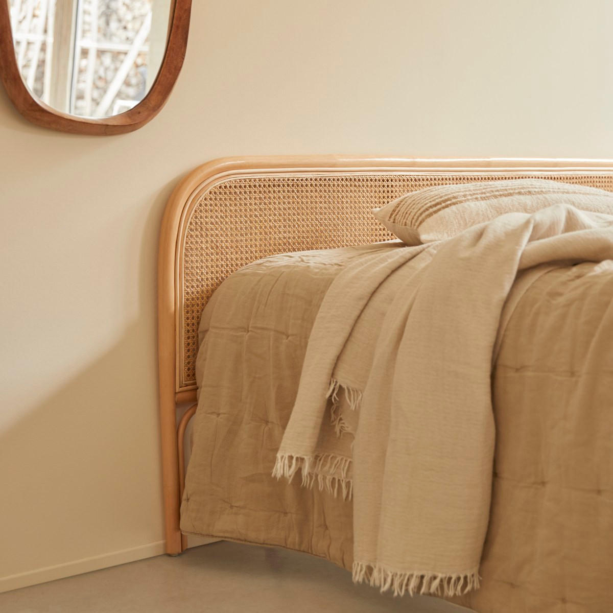 KOPFTEIL Joséphine Natur aus Rattan - Naturfarben, Naturmaterialien (200/80/3cm) - Tikamoon