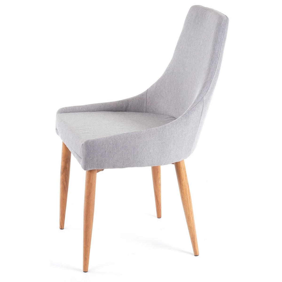 ESSZIMMERSTUHL Hellgrau 6er-Set - Hellgrau/Grau, Textil (50/89/60cm) - MCW