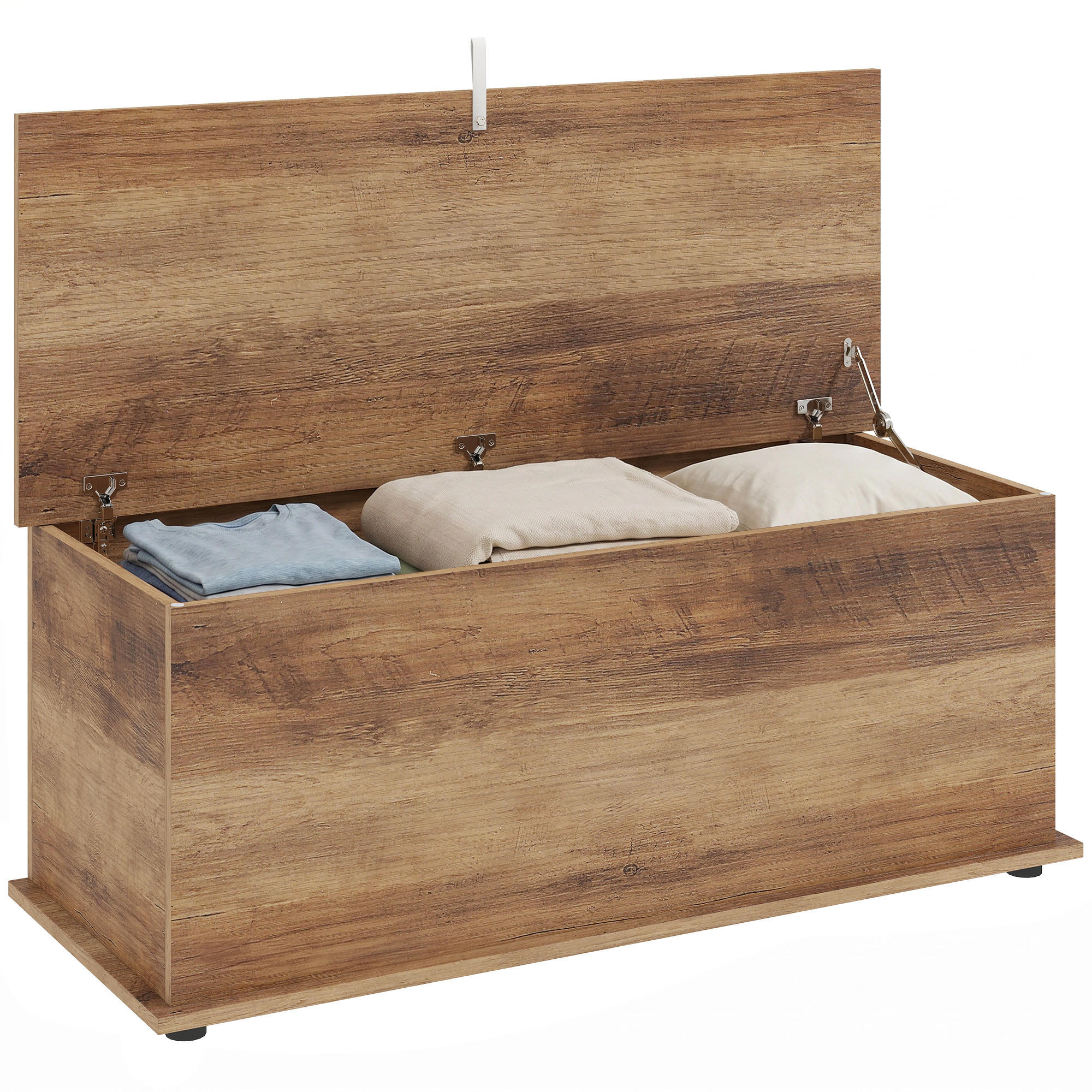 SITZTRUHE Braun 100/40/40 cm - Braun, Holzwerkstoff (40/40/100cm) - PANGIVO