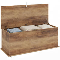 SITZTRUHE Braun 100/40/40 cm - Braun, Holzwerkstoff (40/40/100cm) - PANGIVO