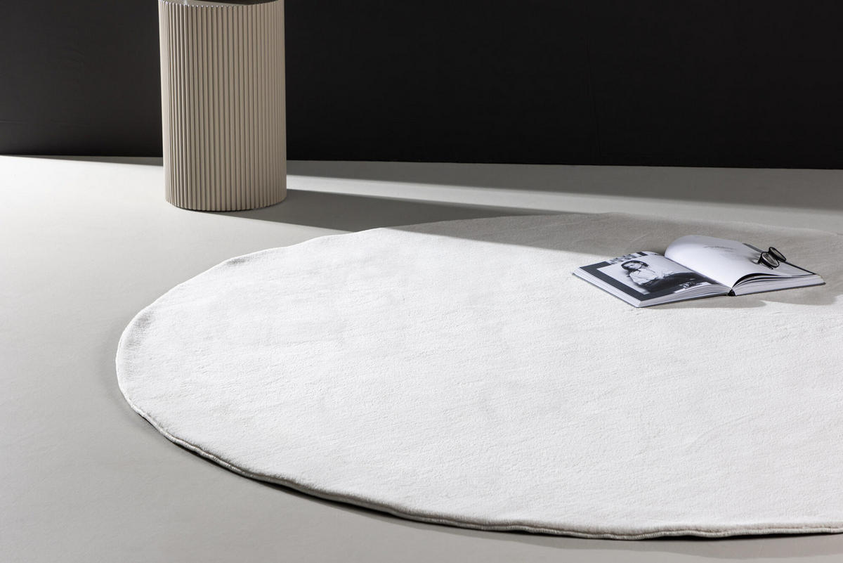 WOHNZIMMERTEPPICH NIXIE Weiß 200x200x2 cm - Weiß, Textil (200/200cm) - FURNLUX