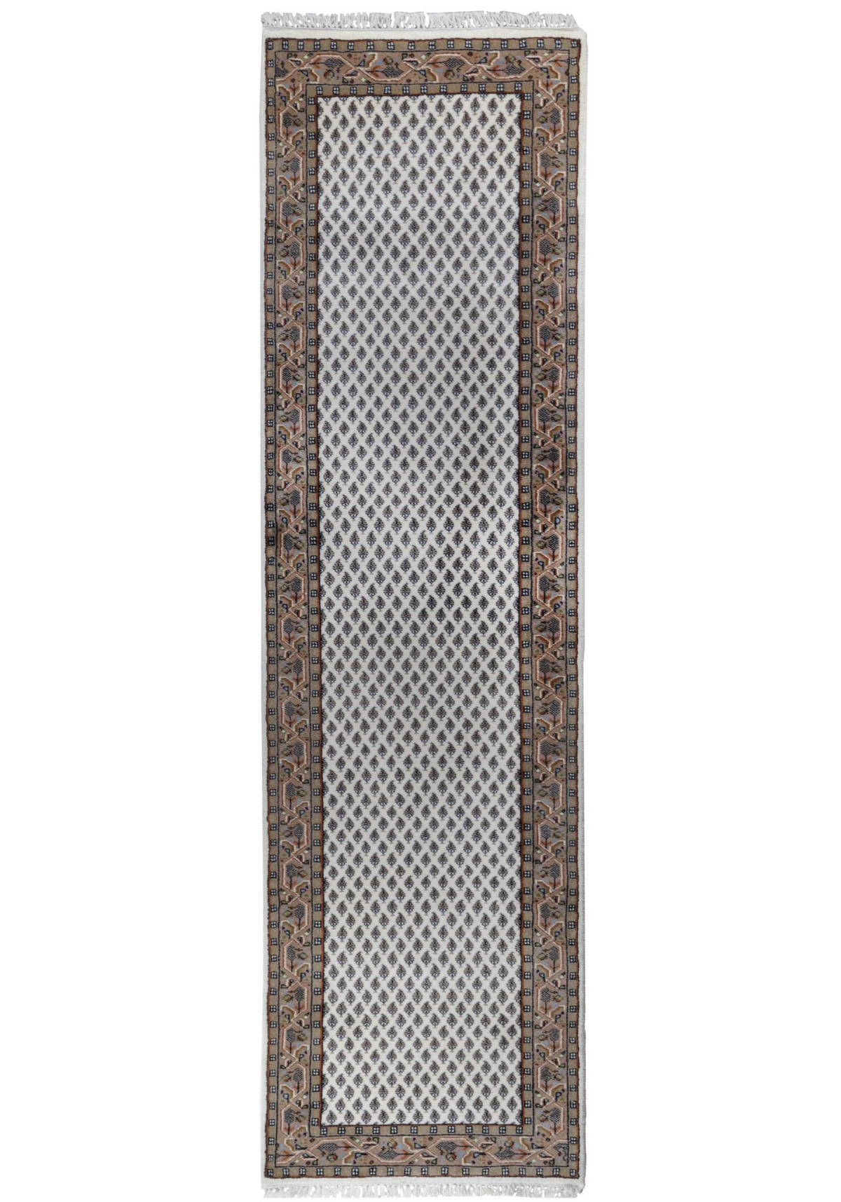 ORIENTTEPPICH Indo Mir, klassisch, strapazierfähig 80x250 cm - Creme, Textil (80/250cm) - Rug and Roll