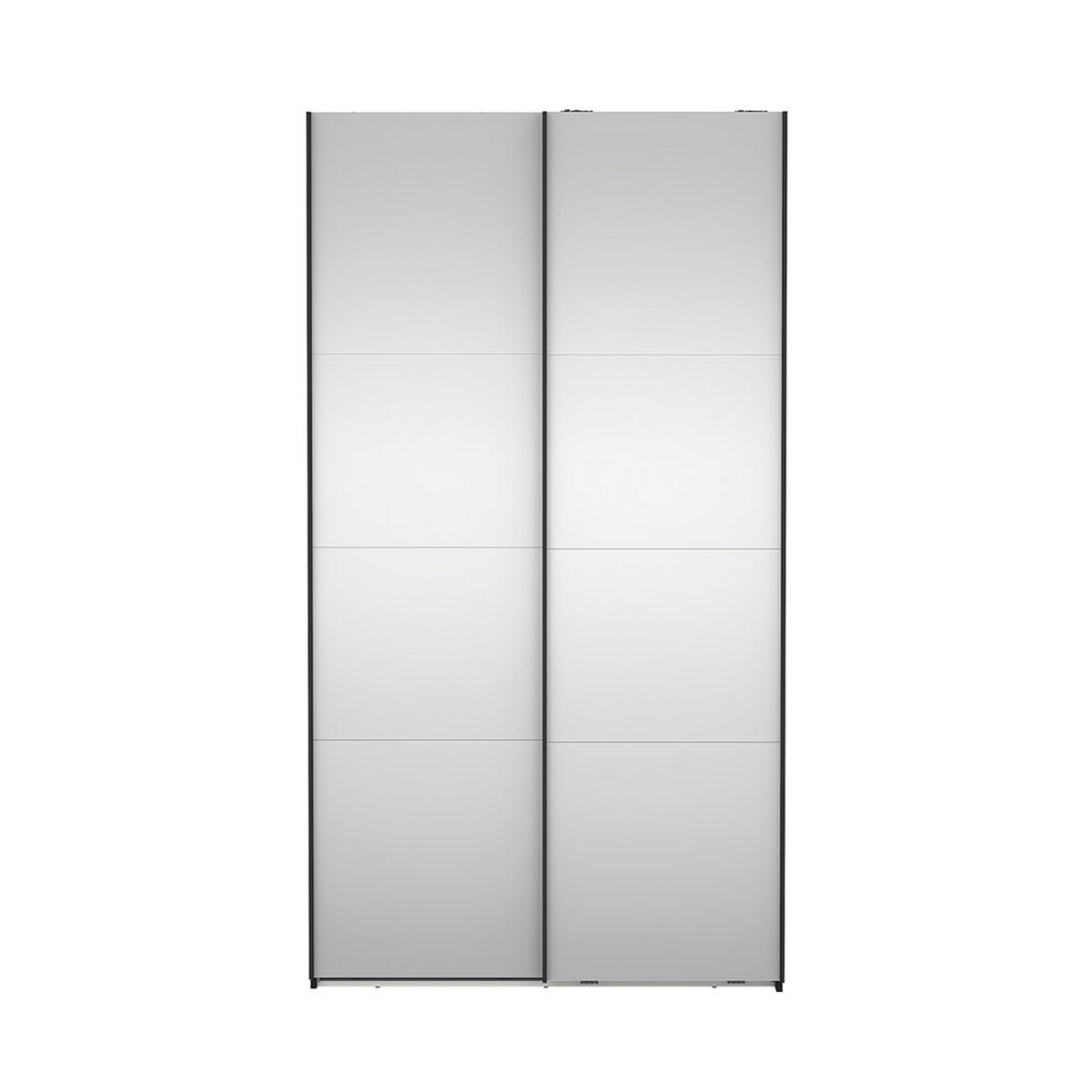 SCHIEBETÜRENSCHRANK, Catania, Schwarz, Holzwerkstoff, 119 x 67 x 221 cm - Schwarz, Holzwerkstoff (119/221/67cm) - ebuy24