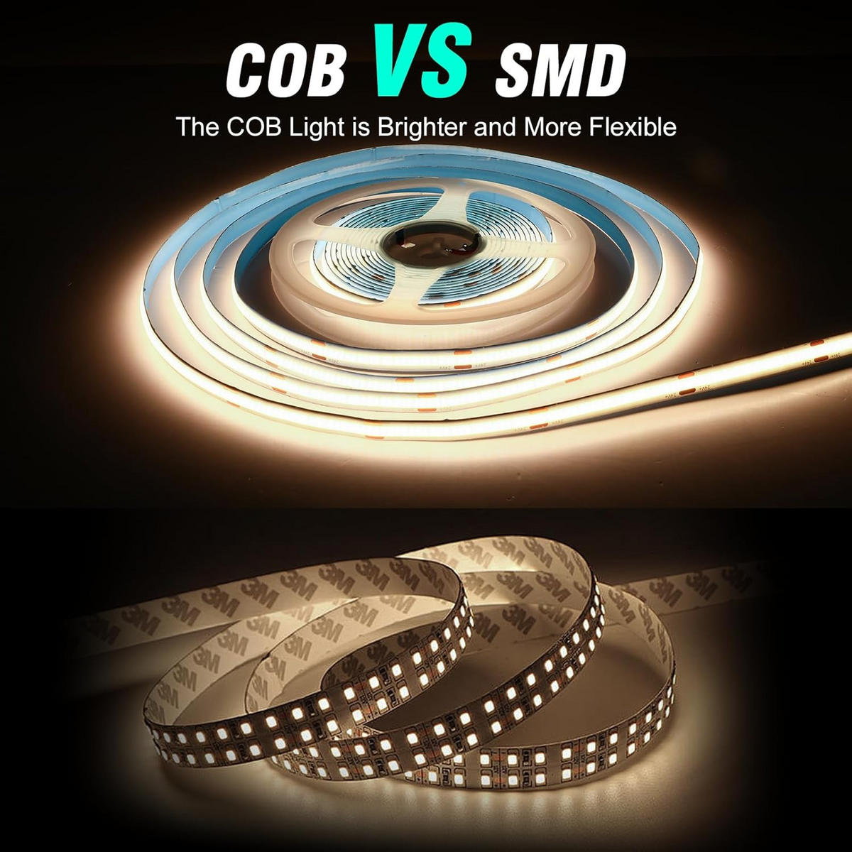 LED Streifen SL1011 COB 5 M 2er-Set - Grau, Kunststoff (500/2/1cm) - LOVHAUS