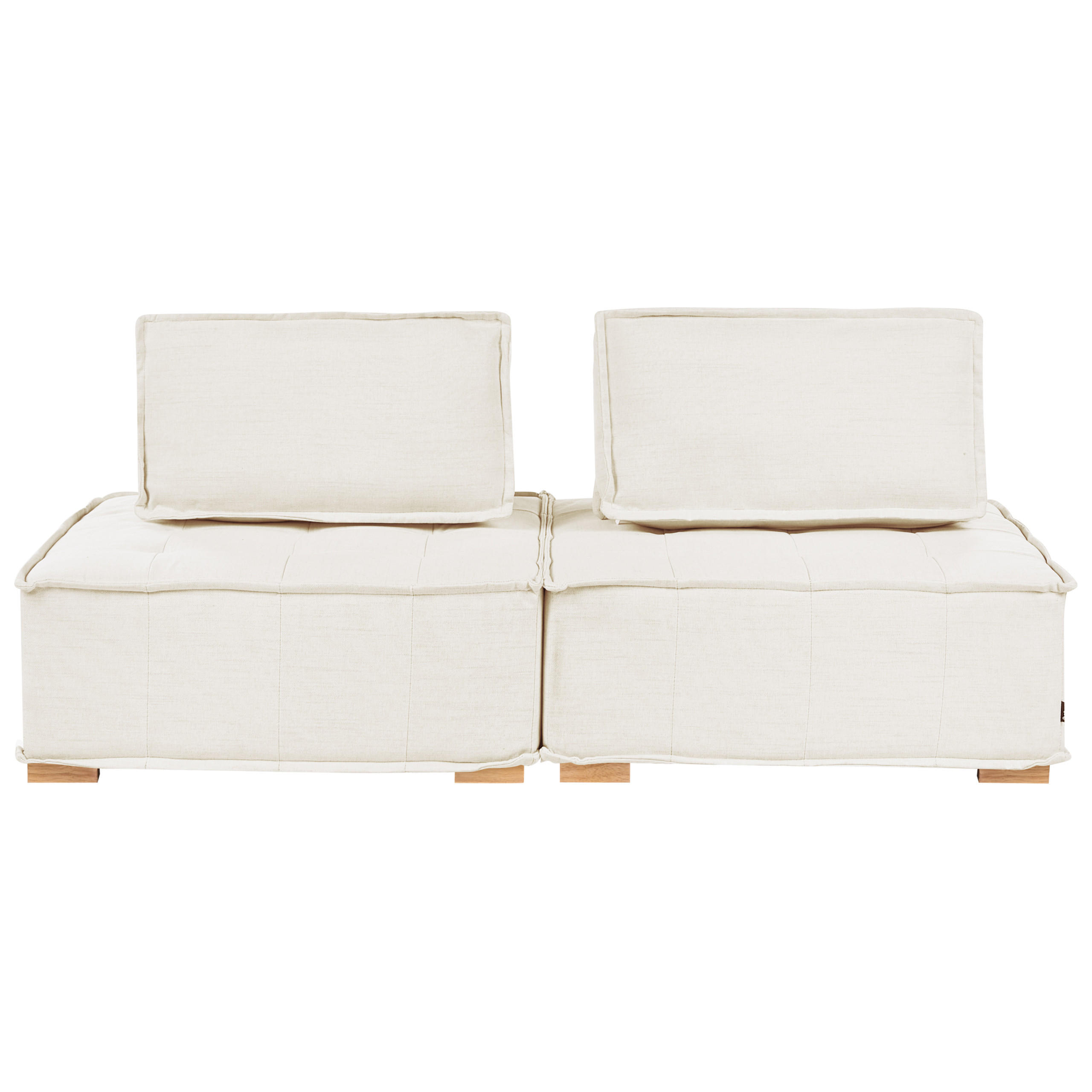 Beliani Modulsofa Creme 200x82x100 cm