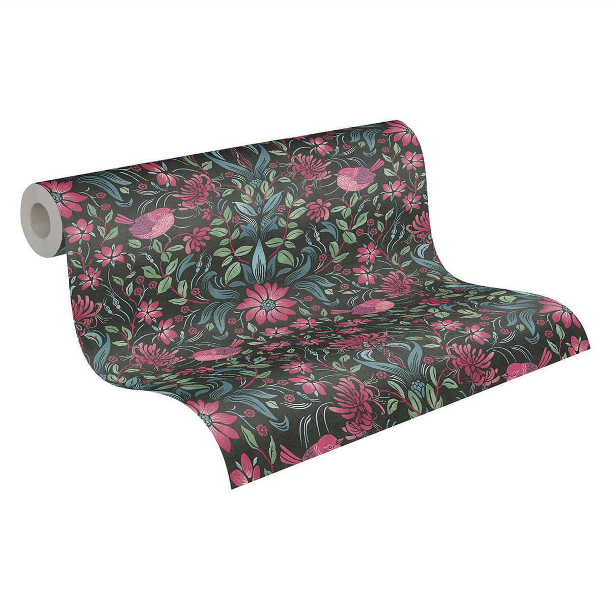 VLIESTAPETE Schwarz 53/1005 cm - Schwarz, Kunststoff/Textil (53/1cm) - KUNSTLOFT