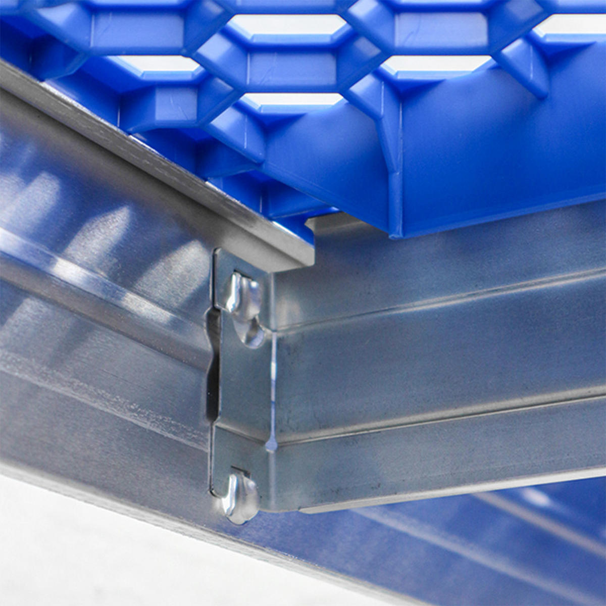 LEBENSMITTELREGAL 180x110x50 KunststoffB - Zinkfarben, Metall (110/180/50cm) - AR Shelving