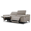 RELAXSOFA FIERO 3-Sitzer mit 2 Relaxfunktionen, taupe - Taupe/Schwarz, Holzwerkstoff/Textil (212/82/103cm)