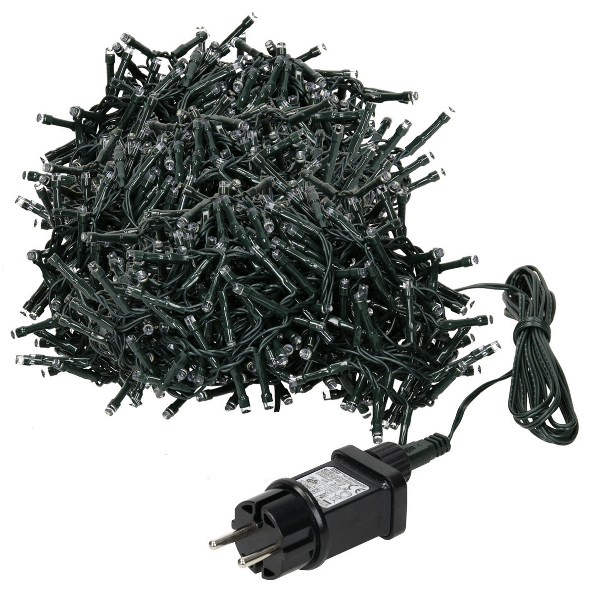 WEIHNACHT CLUSTER 400LED - Grün, Kunststoff (800cm) - ECD-Germany