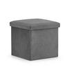 SITZBOX Cortona M Samt Grau - Grau, Textil (30/30/30cm) - Komodee