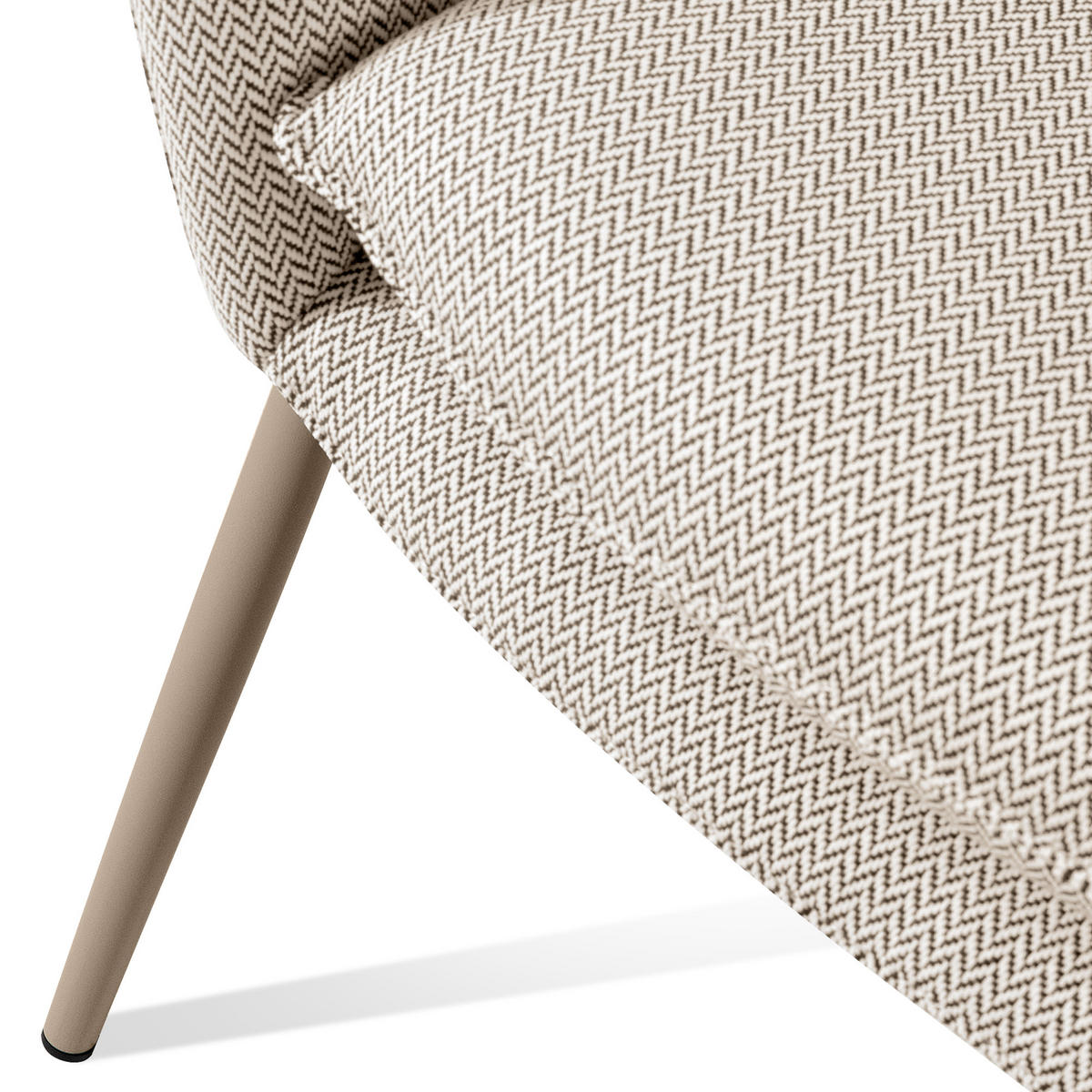 GARTENMÖBELSET SOLIS Gartenlounge-Set, weiß/beige - Weiß, Textil/Metall - KONSIMO®