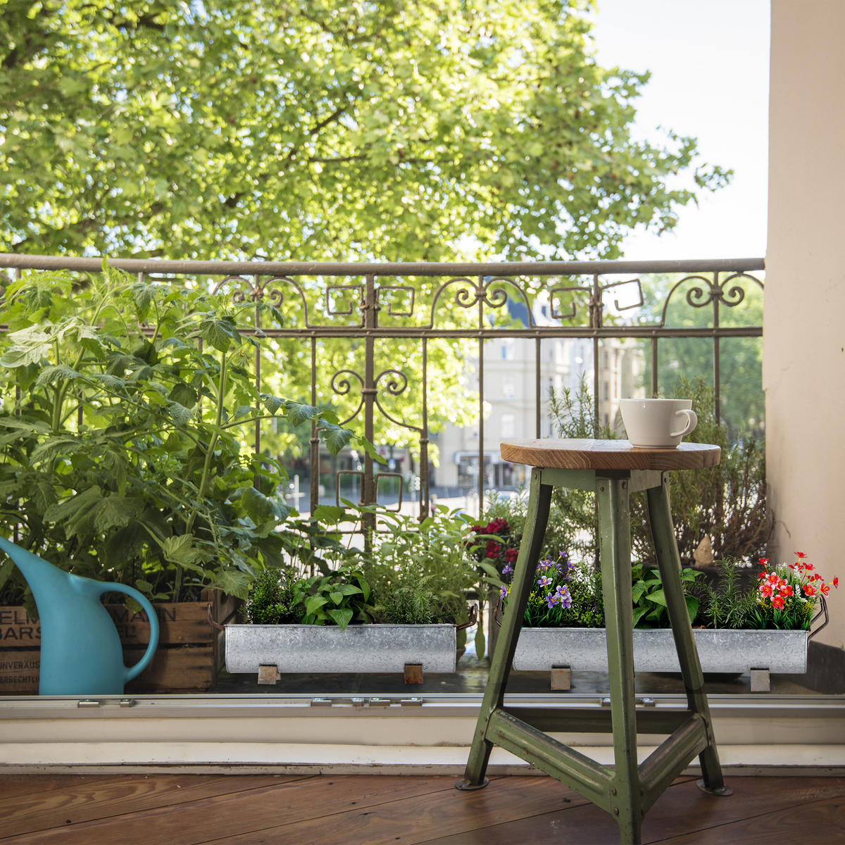 2XBLUMENKASTEN - Schwarz, Metall (61/16.5/14cm) - Relaxdays