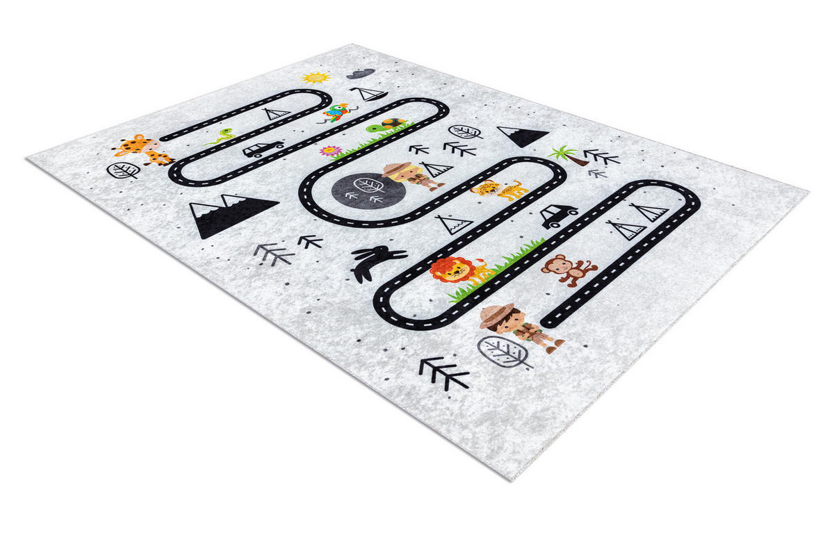 TEPPICH Junior 140/190 cm - Grau, Textil (140/190cm) - rugsX