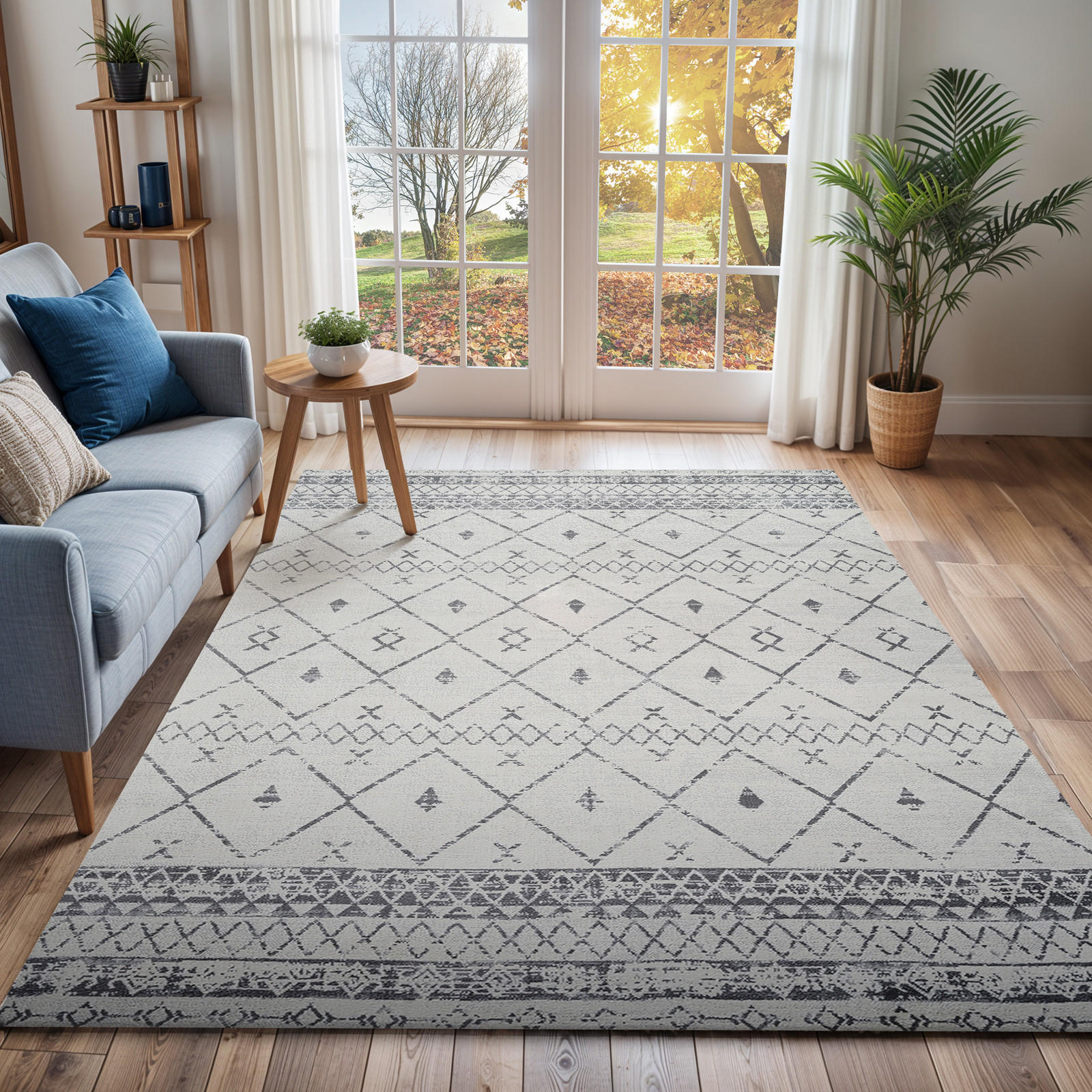 KURZFLORTEPPICH 120x170 cm Weiß - Weiß, Naturmaterialien/Textil (140/200cm) - LIVABLISS
