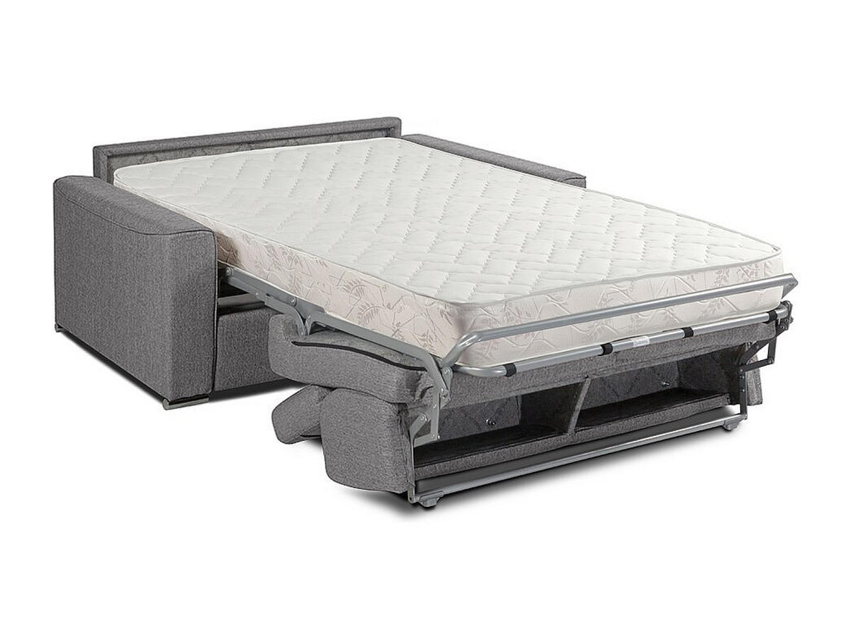 SCHLAFSOFA 4-Sitzer - Liegefläche: 160 cm - Matratzenhöhe: 18 cm - Stoff - Grau - VIZIR - Grau, Textil (216/110/223cm) - Vente-Unique