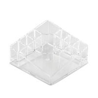 KOSMETIKORGANIZER, mit 3 verschiedenen Fachgrößen - Transparent, Kunststoff (14/14/7cm) - bremermann