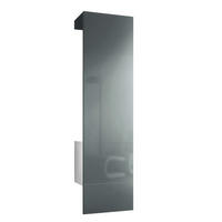 GARDEROBE Carlton Paneel in Grau Hochglanz - Grau, Holzwerkstoff (52/193/35cm) - Vladon