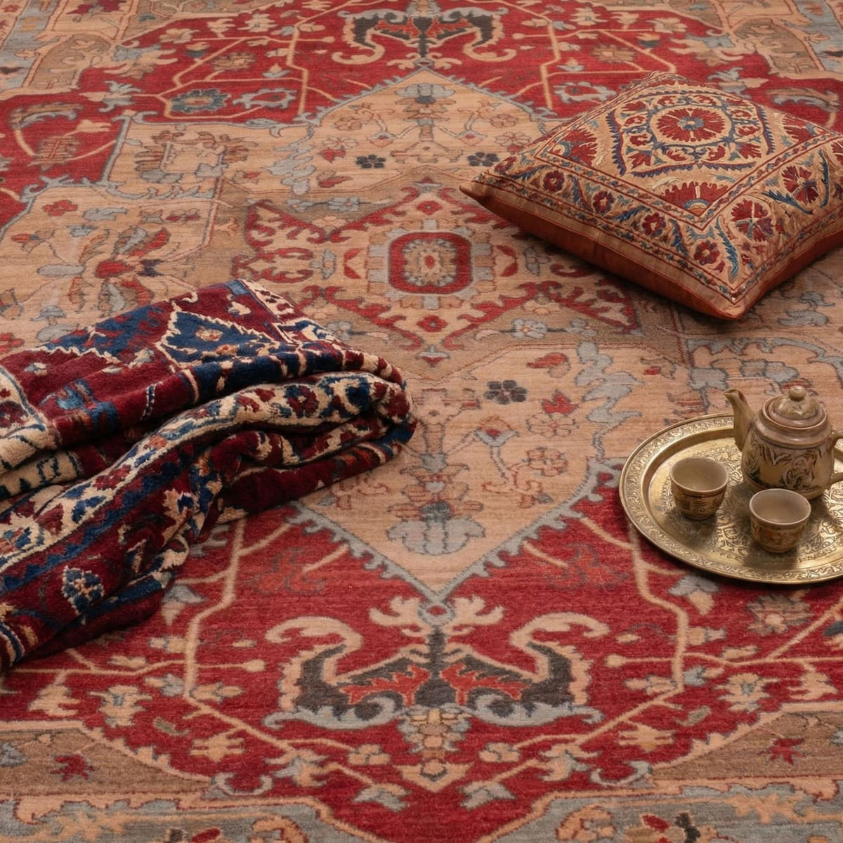KURZFLORTEPPICH 120/160 cm Semer 423 - Rot, Kunststoff (120/160cm) - Paco Home