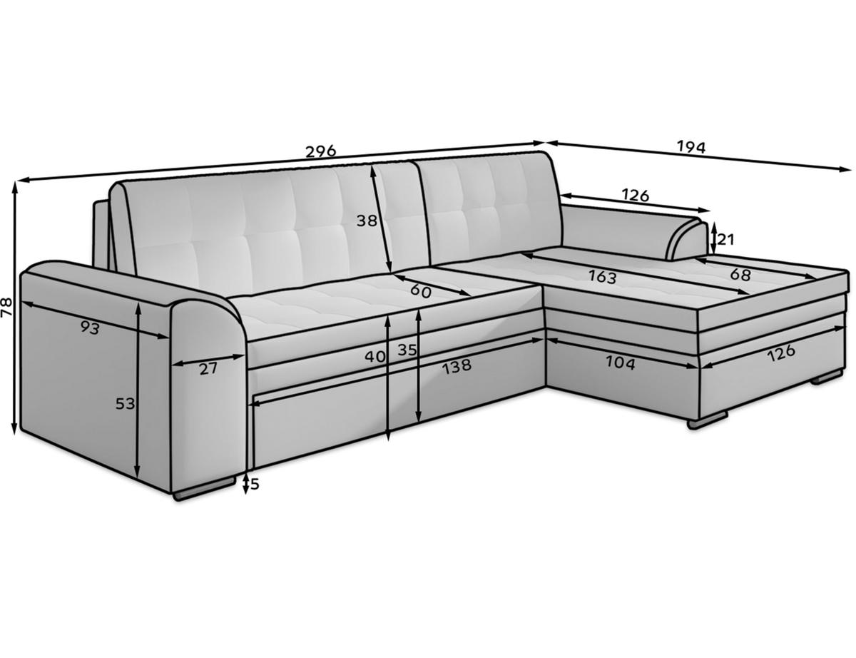 ECKSOFA SORENTO mit Schlaffunktion & Delfin-Mechanismus – Wohnlandschaft in L-Form 296 cm - Beige, Kunststoff (296/78cm) - Wohnideebilder