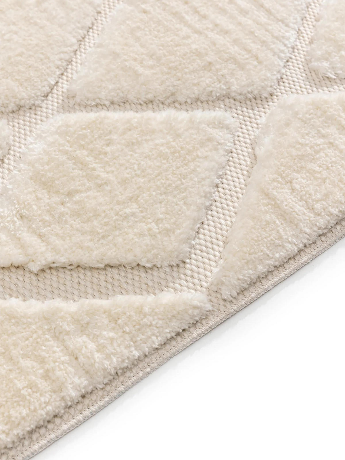 TEPPICH Elanie 120/170 cm - Creme, Kunststoff (120/170cm) - benuta Pop