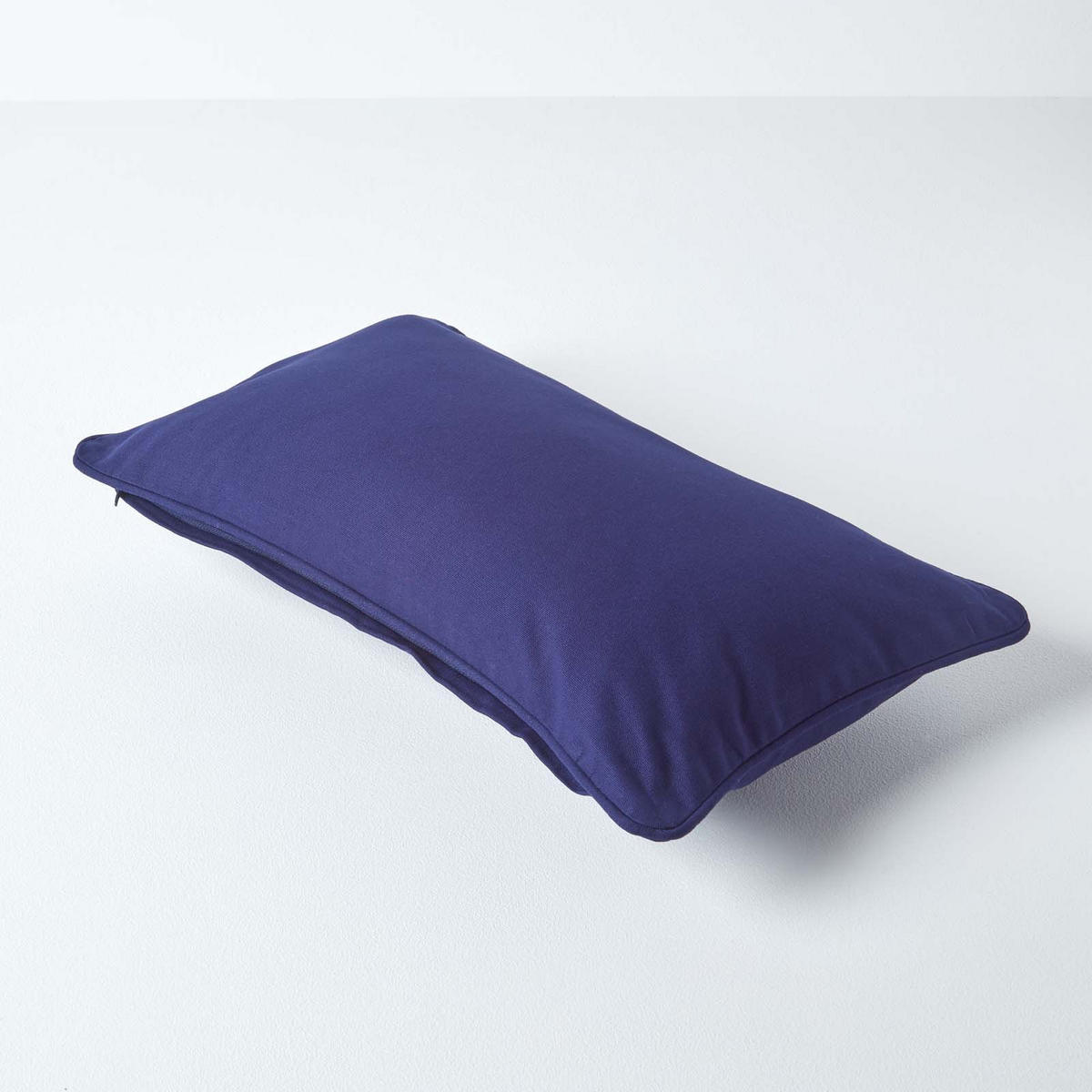 KISSENHÜLLE dunkelblau 30/50 cm, 100% Baumwolle - Dunkelblau, Textil (30/50cm) - Homescapes