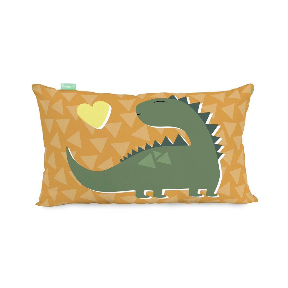 KISSENBEZUG happydino 50x30 cm mehrfarbig - Multicolor, Textil (50/30cm) - Happy Friday
