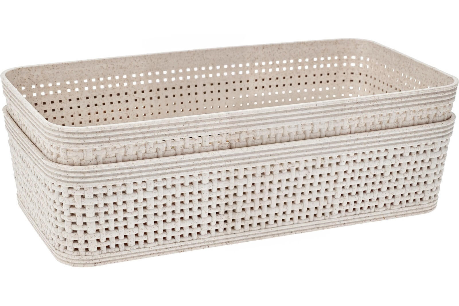 ORGANIZERBOX Basic Beige 25.5/13.5/8 cm Kunststoff - Beige, Kunststoff (25.5/13.5/8cm) - Mondex