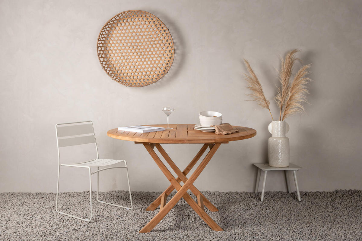 GARTENESSTISCH KENYA Braun 120x120x75 cm - Braun, Holz (120/120/75cm) - FURNLUX