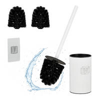 TOALETNÍ štětka - bílá, kov/plast (9/38.5/10cm) - Relaxdays