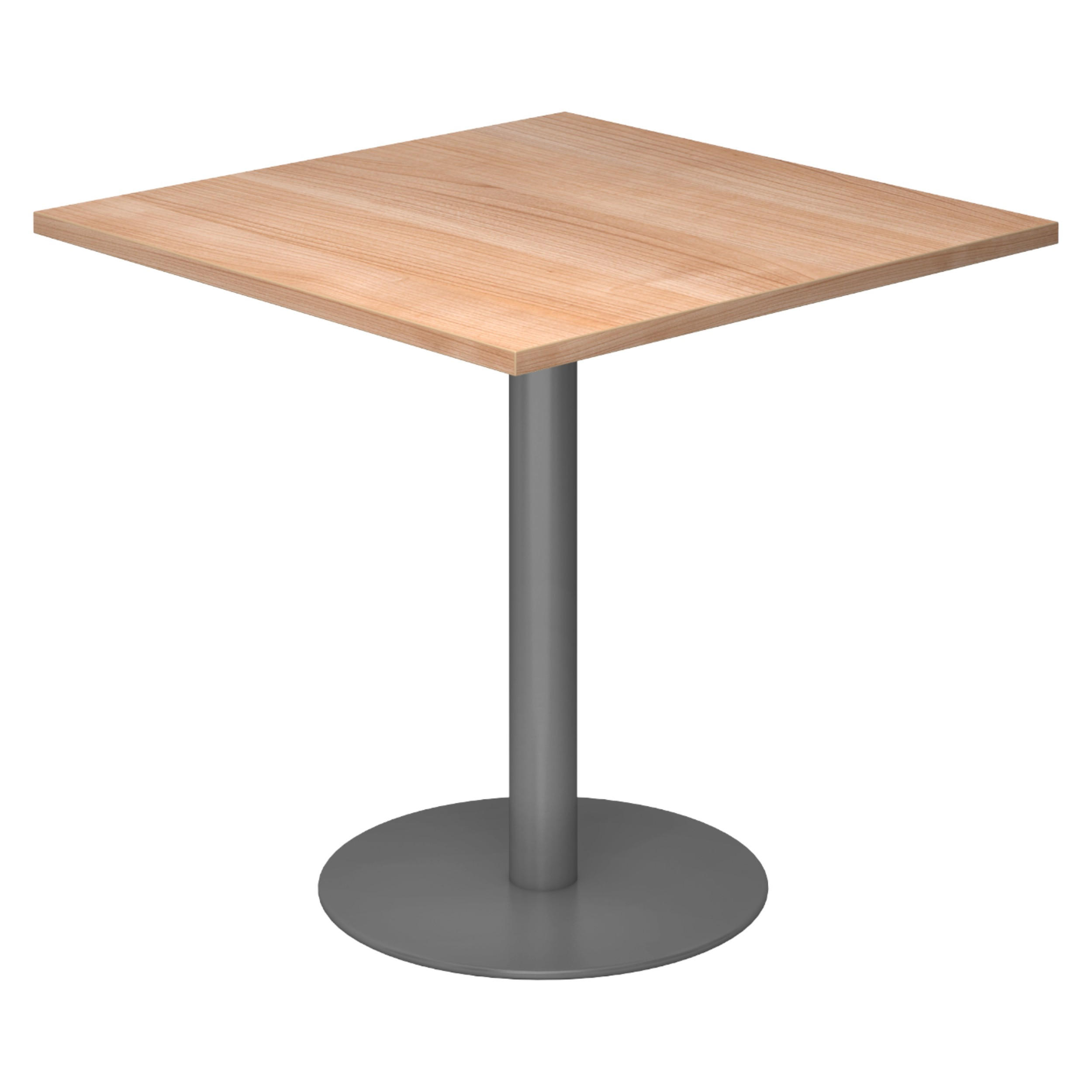 PAUSENTISCH eckig STF 80/80/74,5 cm in Nussbaumfarben/Graphitfarben - Nussbaumfarben/Graphitfarben, Holzwerkstoff (80/80/74.5cm) - bümö
