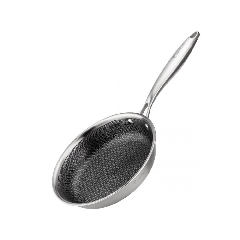 PFANNE Silber 26/26/5.3 cm 62957 - Silberfarben, Metall (26cm) - Elitehoff