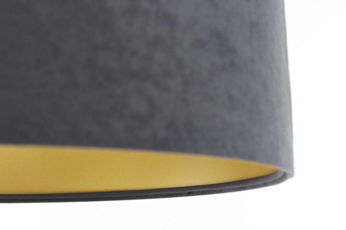 HÄNGELEUCHTE Grau 50/25 cm - Goldfarben/Grau, Kunststoff (50/0.4/25cm) - ONZENO