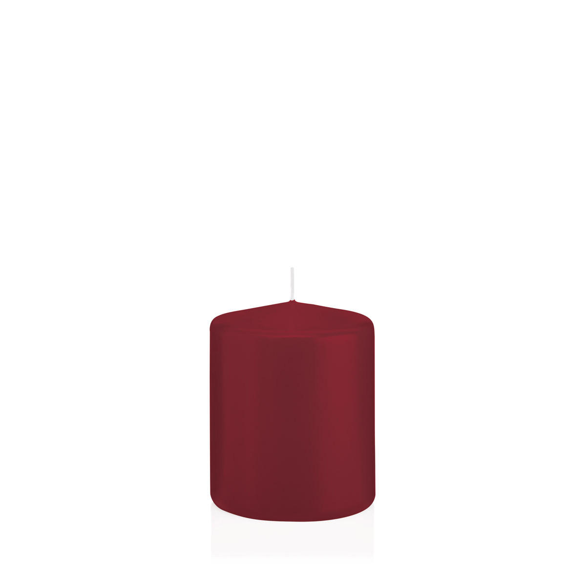 STUMPENKERZEN Bordeaux Ø 78 x 100 mm, 8 Stück - Bordeaux, Paraffin (8/10cm) - Wiedemann Kerzen