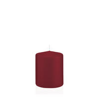 STUMPENKERZEN Bordeaux Ø 78 x 100 mm, 8 Stück - Bordeaux, Paraffin (8/10cm) - Wiedemann Kerzen