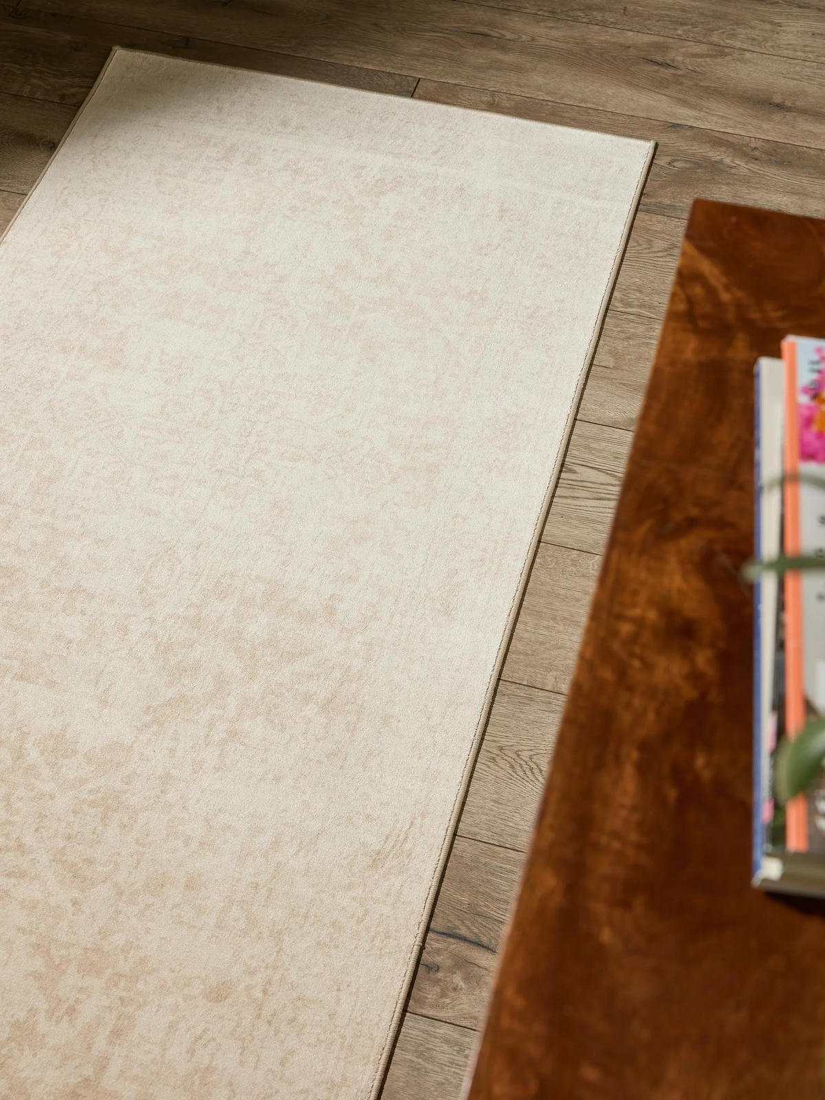 VINTAGE-LÄUFER Miray waschbar 80/240 cm - Beige, Kunststoff (80/240cm) - benuta Nest