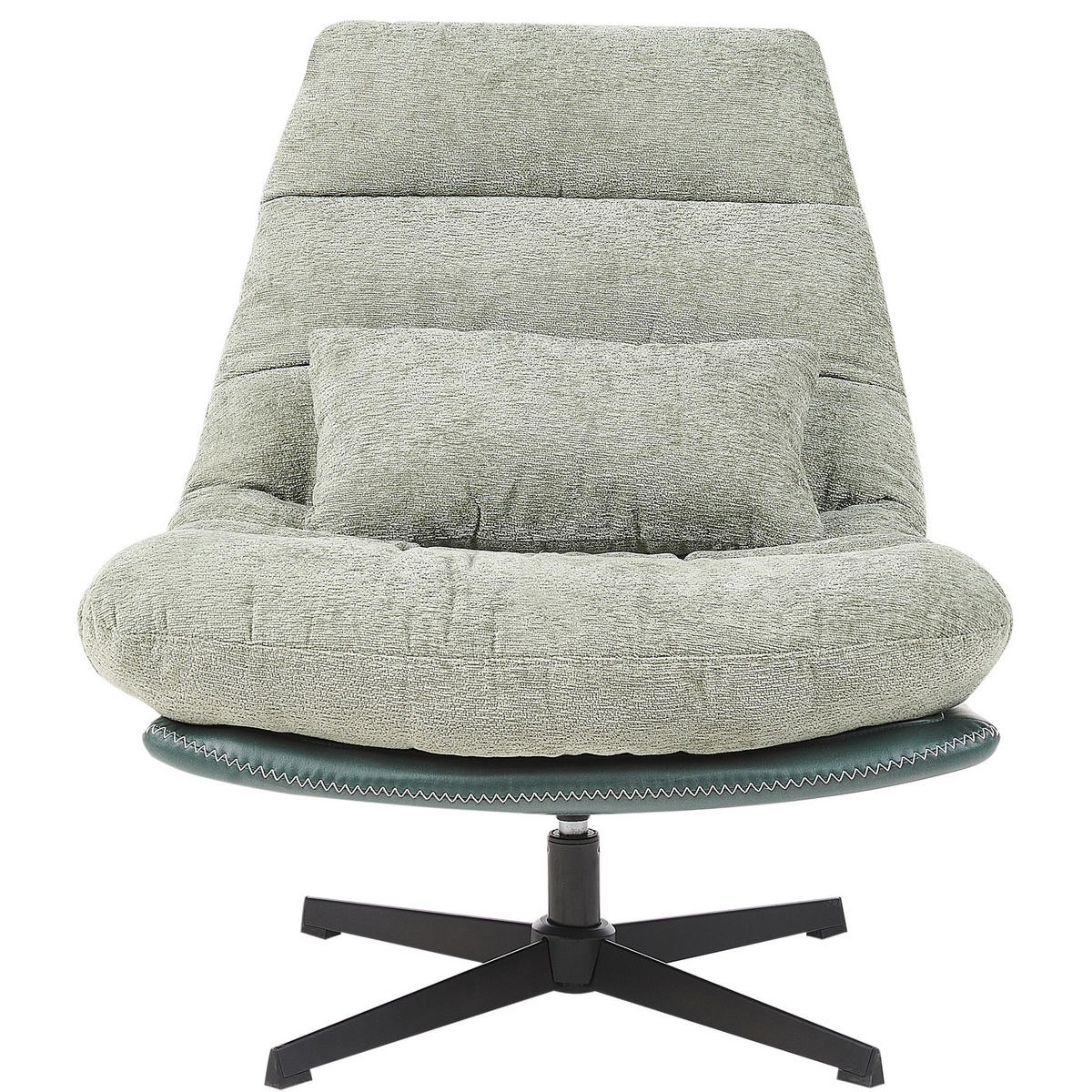 SESSEL Hellgrün Tovik - Schwarz/Grün, Textil (82/89/55cm) - Beliani