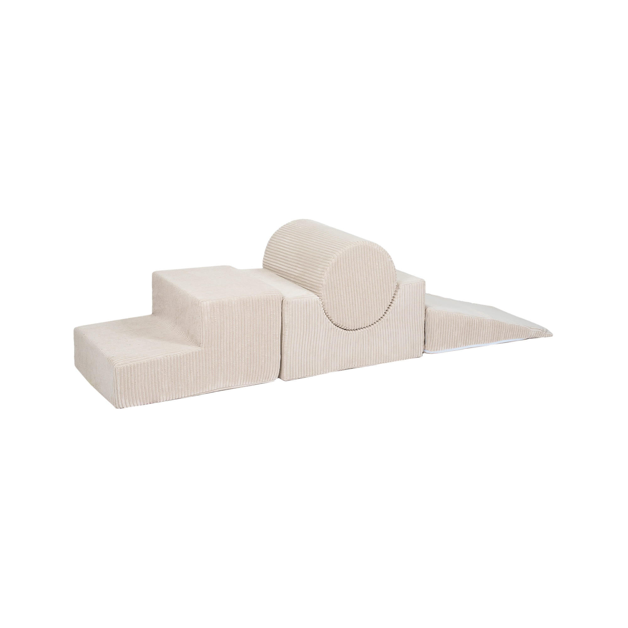 SCHAUMSTOFF-BAUSTEINE für Kinder, Shape, Cord, Ecru - Ecru, Textil (45/30/169cm) - MeowBaby
