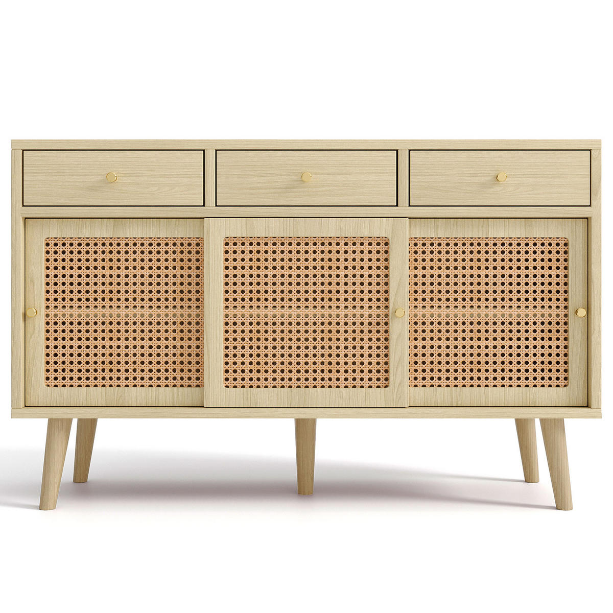 SIDEBOARD Hellbraun 120/40/78 cm - Braun, Holzwerkstoff (40/78/120cm) - Urban Meuble
