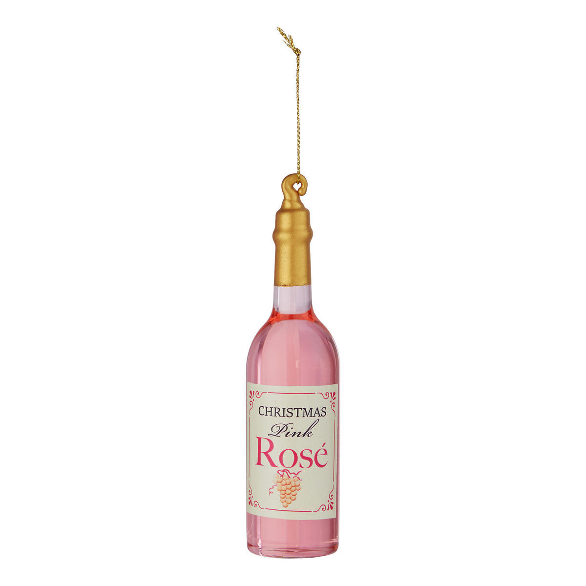 ANHÄNGER HANG ON Rose Wein - Pink, Glas (3/14/3cm) - Butlers