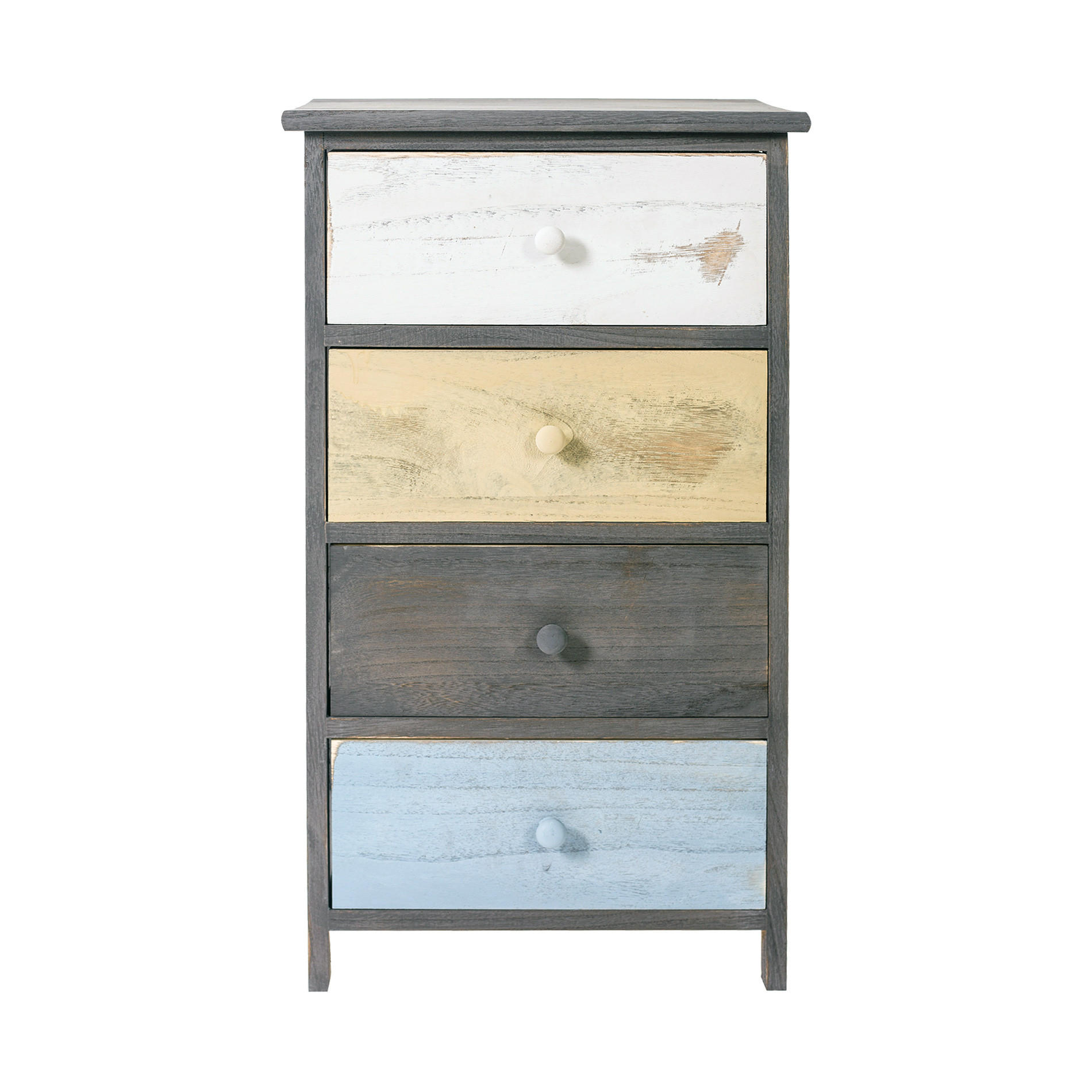 Mobili Rebecca Kommode Grau 29x72x40 cm