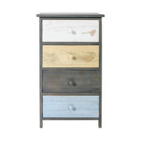 KOMMODE Grau 29/40/72 cm - Grau, Holz (29/72/40cm) - Mobili Rebecca