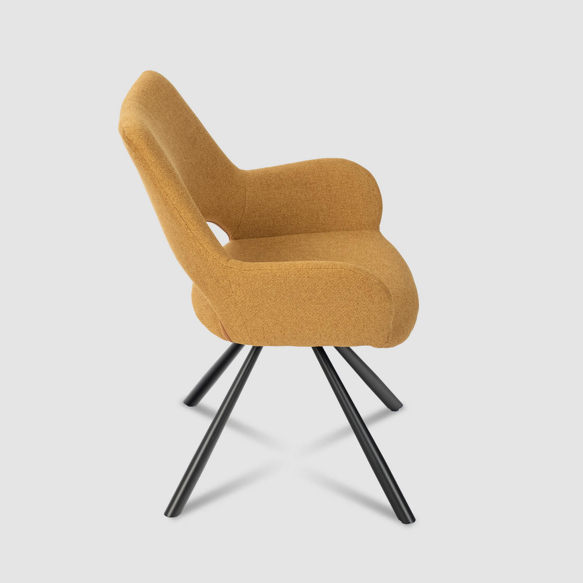 ARMLEHNSTUHL-SET 6 Stück in Eisen Webstoff - Multicolor, Metall (48.5/81/58cm) - Meubles Cosy