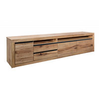TV-BOARD Wild-/Zerreiche 260x50x60 natur geölt MONTREUX #041 - Naturfarben, Holz (260/62/50cm) - Massivmoebel24