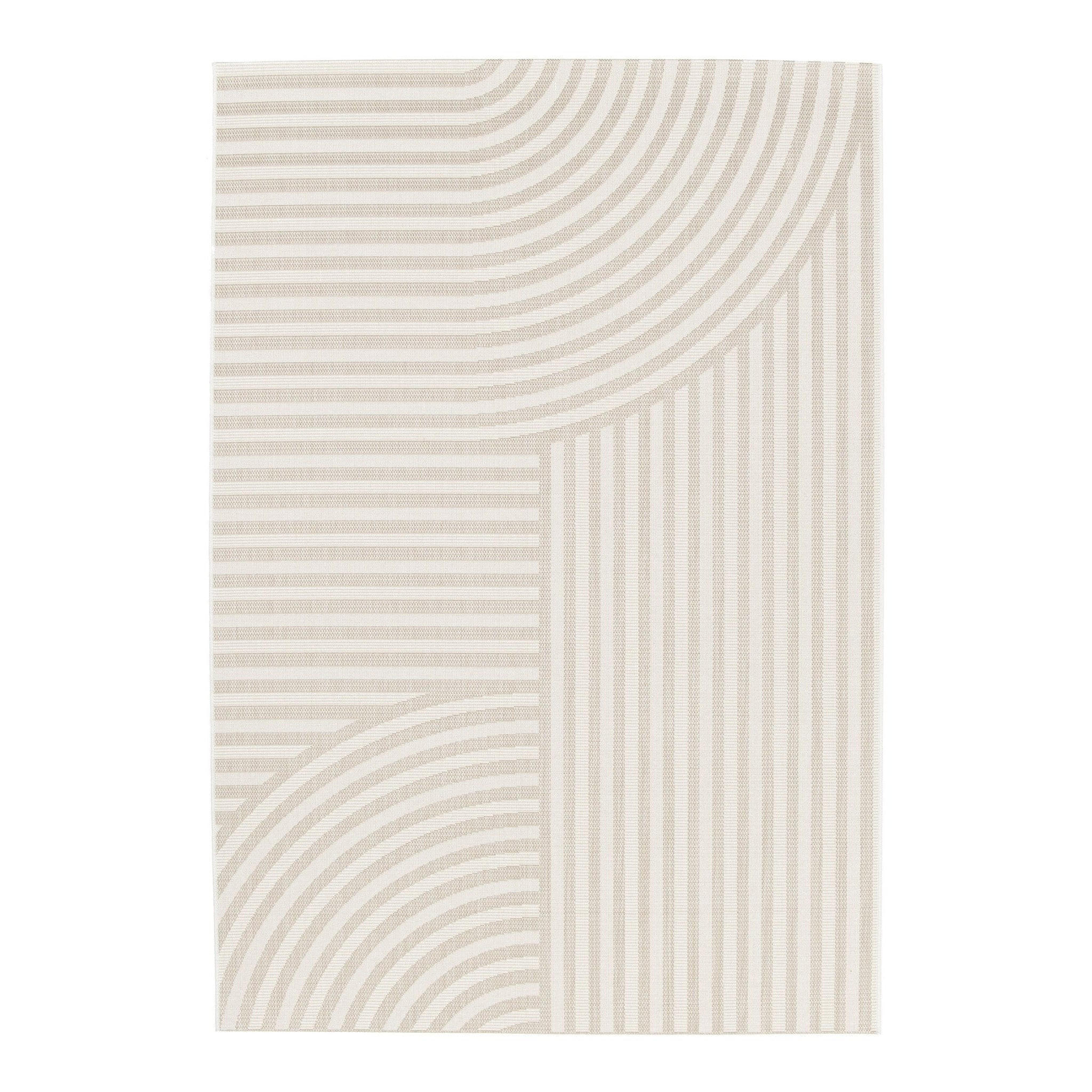 TEPPICH für Innen und Außen im Designstil beige - Beige, Textil (120/170cm) - AFK Living