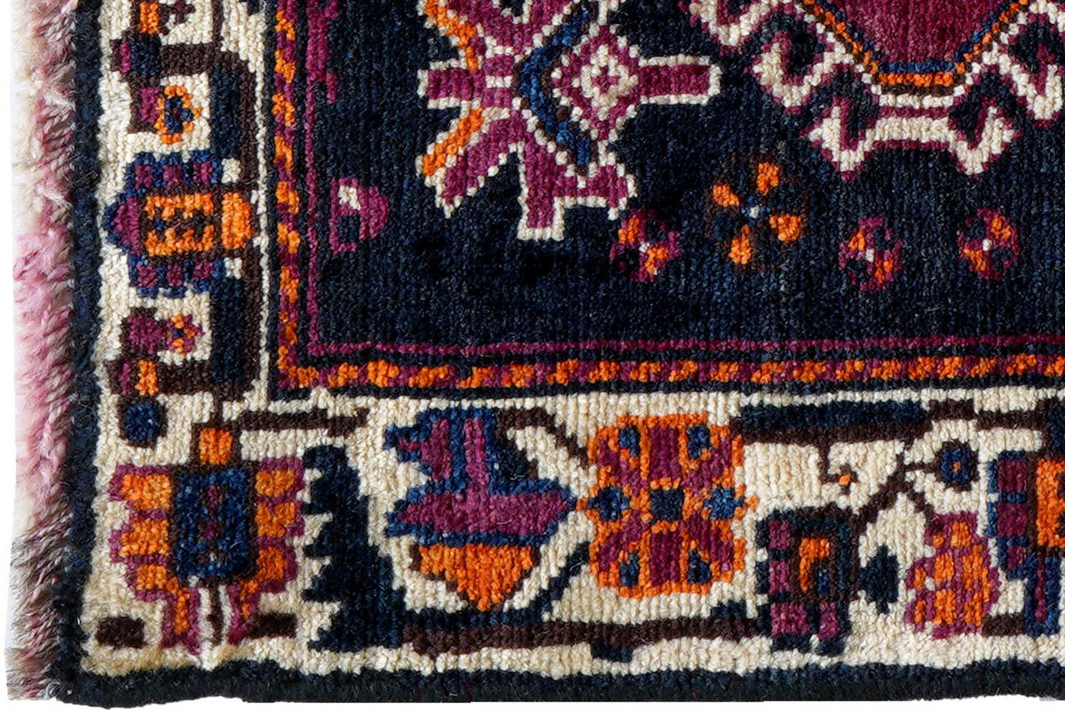 TEPPICH Gashgai Blau 52/70 cm Schurwolle - Blau, Textil (70/52cm) - Looma