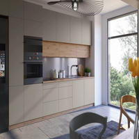 KÜCHENZEILE 400 cm - Langen K18-M400 - in Artisan Eiche/Beige - Beige, Holz (400/248/58cm)