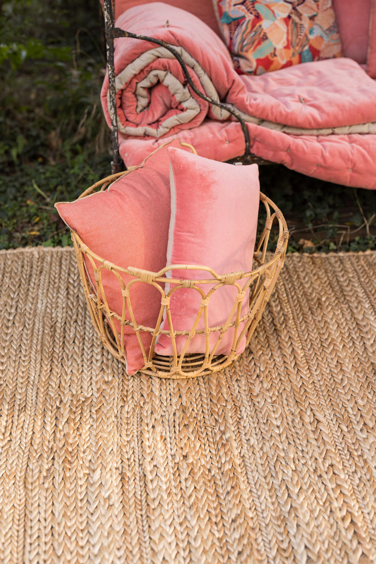 PLAID MIT GEKNOTETEN PUNKTEN Elise pfirsich 140 x 200 cm - Rosa, Textil (140/200cm) - Vivaraise