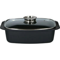 BRÄTER Alpina Schwarz mit Glasdeckel - Schwarz, Glas/Keramik (39/22/10cm) - Alpina